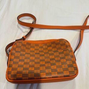 Orange and Black Crossbody Bag